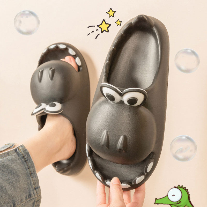 Kids Dinosaur Slippers Wholesale Summer Cartoon Parent Child Outdoor Home EVA Sandals Women Men Kids Cute Slippers Baby Shoes